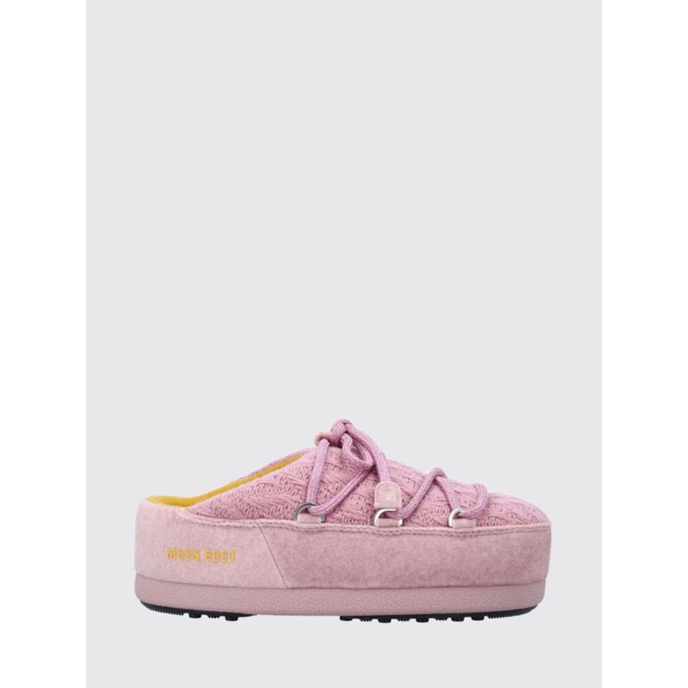Moon Boot Women Evx Guest In Residence X Moon Boot Mules In Woven Knit And Suede